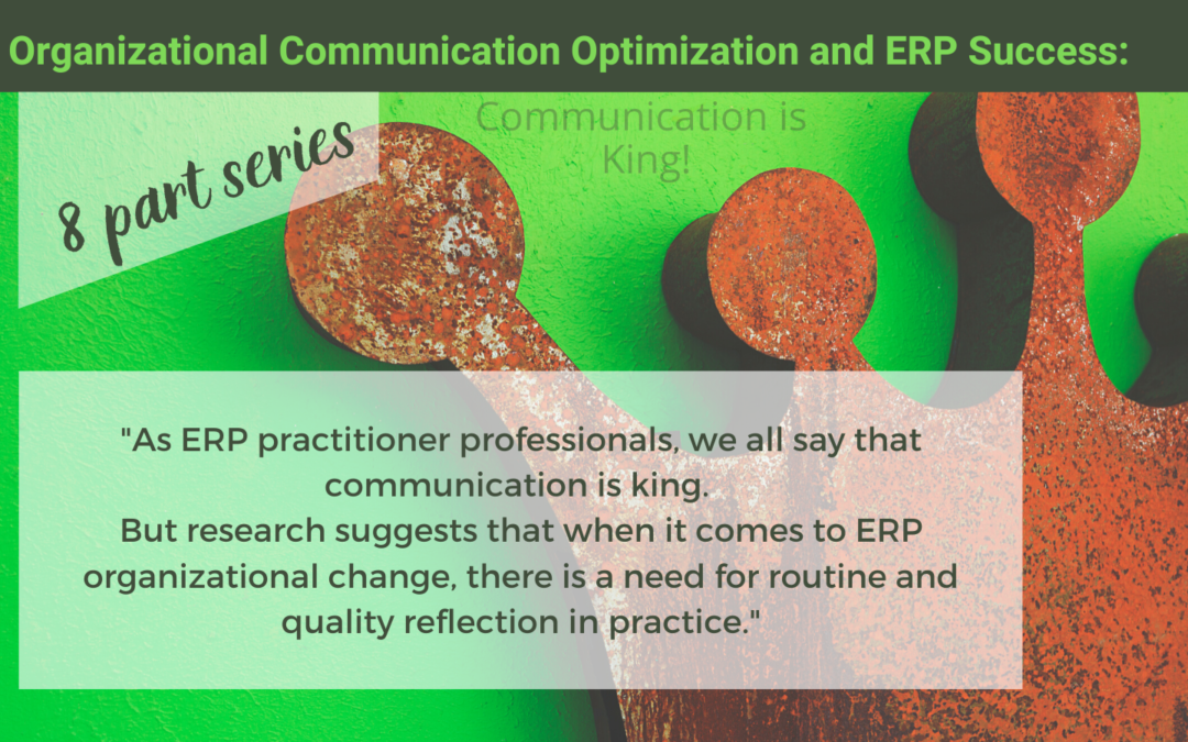 ERP Critical Success Factor: Organizational Communication