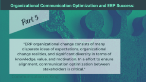Organizational Communication Optimization and ERP Success: