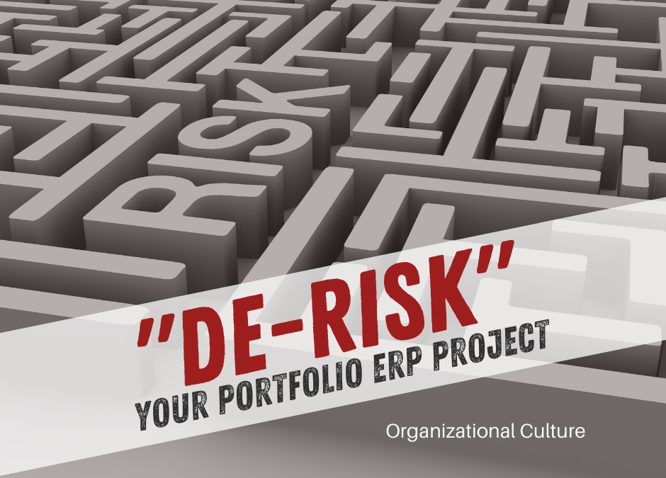 De-risk Your Portfolio ERP Project: Organizational Culture