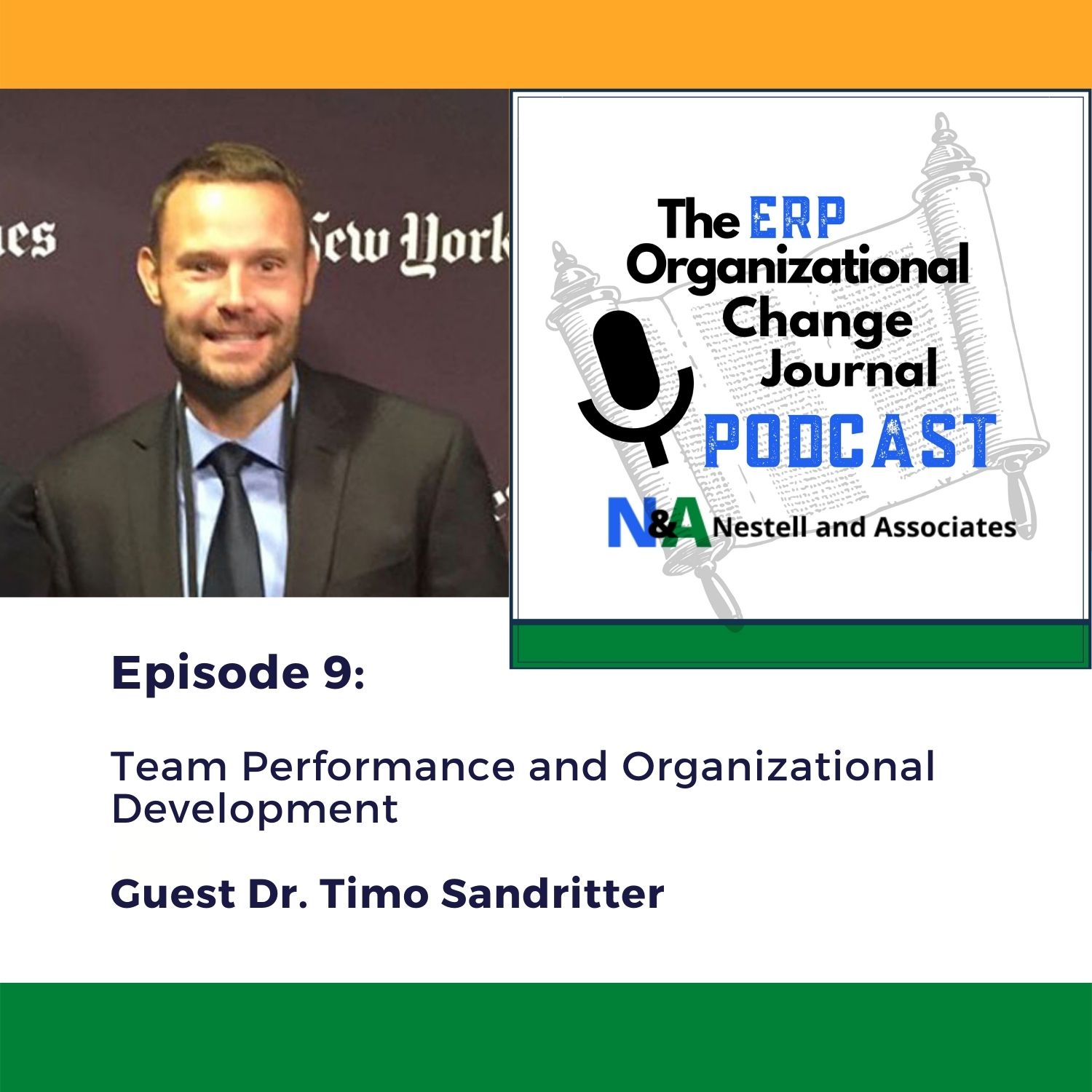 Episode 9 Team Performance and Organizational Development Guest Dr. Timo Sandritter 