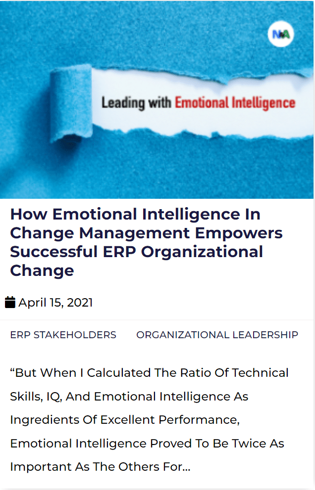 How Emotional Intelligence in Change Management Empowers ERP Organizational Change